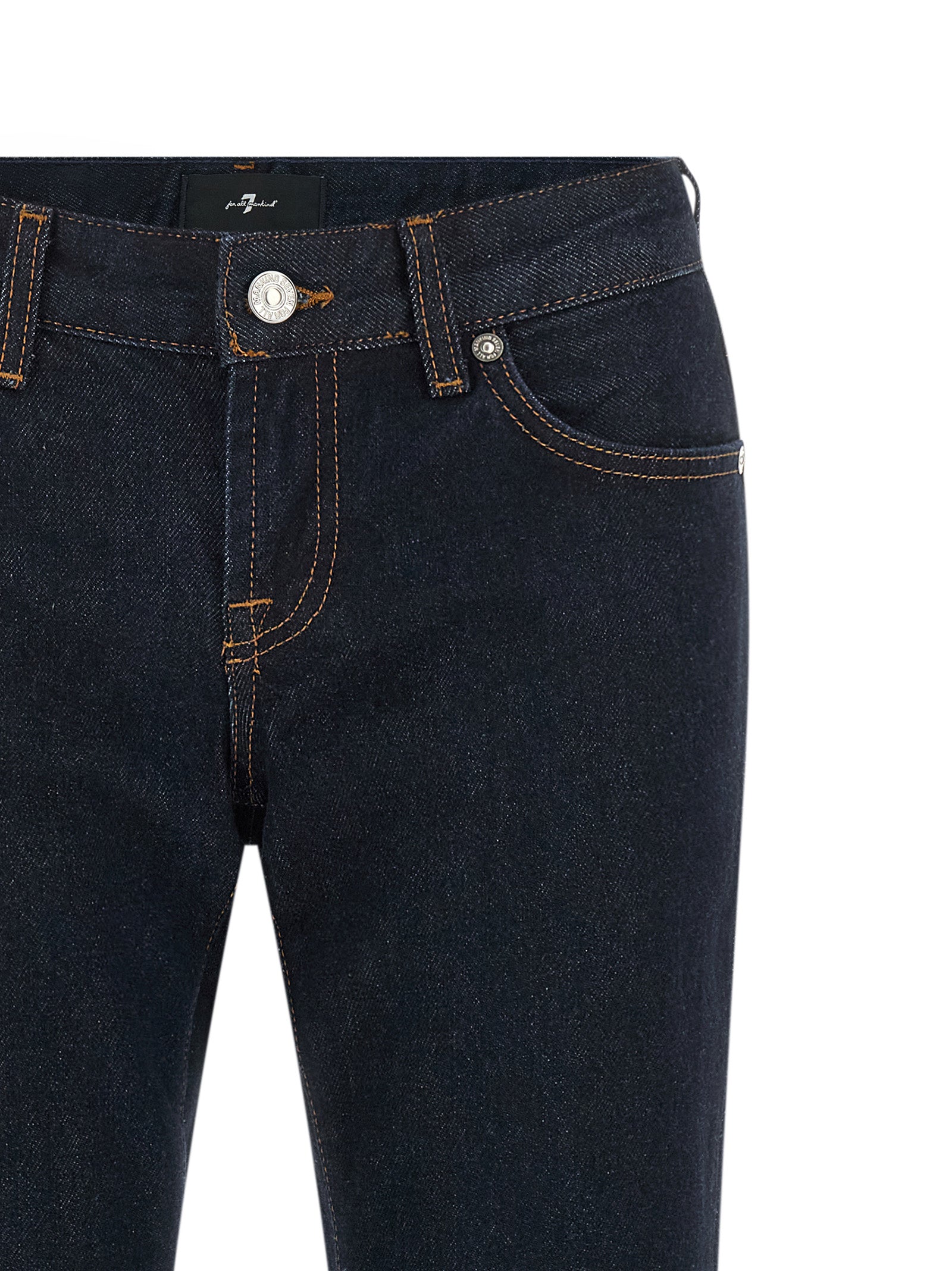 7 For All Mankind Blue Cotton Bootcut Jeans