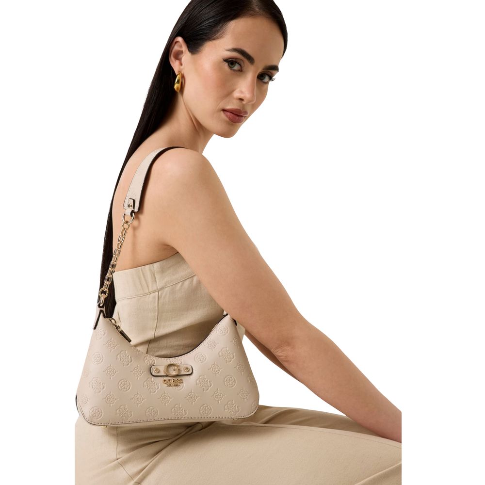 Guess Beige Polyethylene Handbag