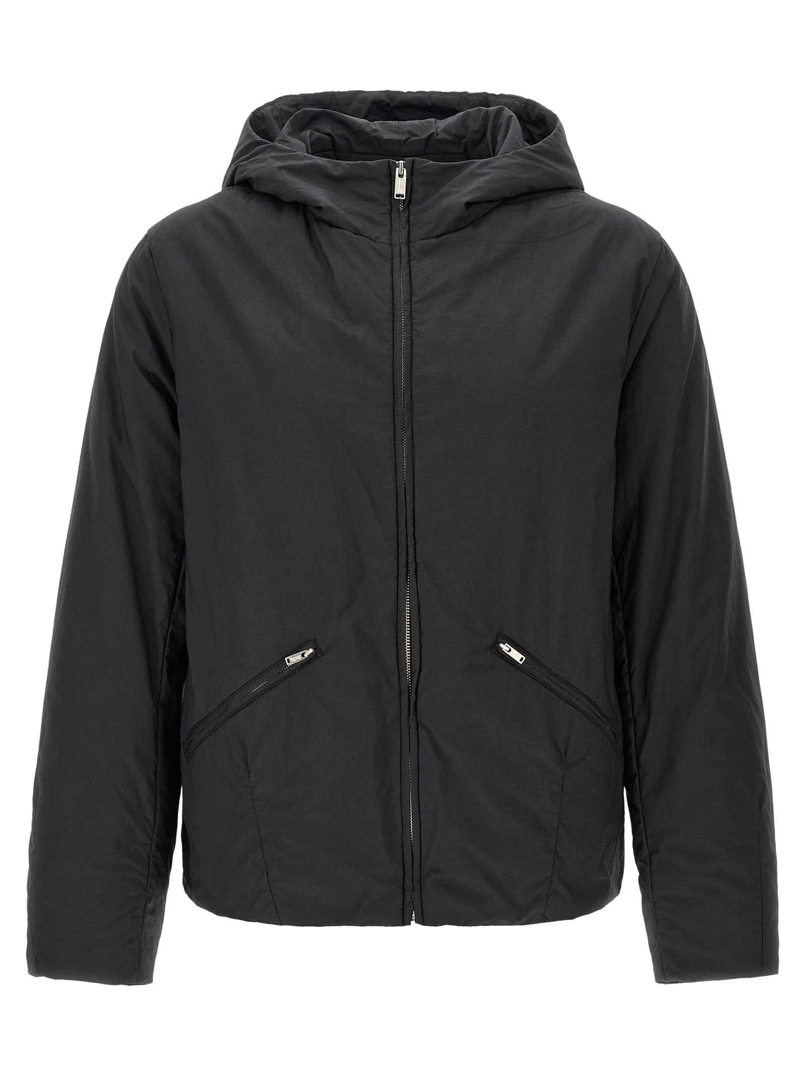 Undercover Black Cotton Full-Length Jacket