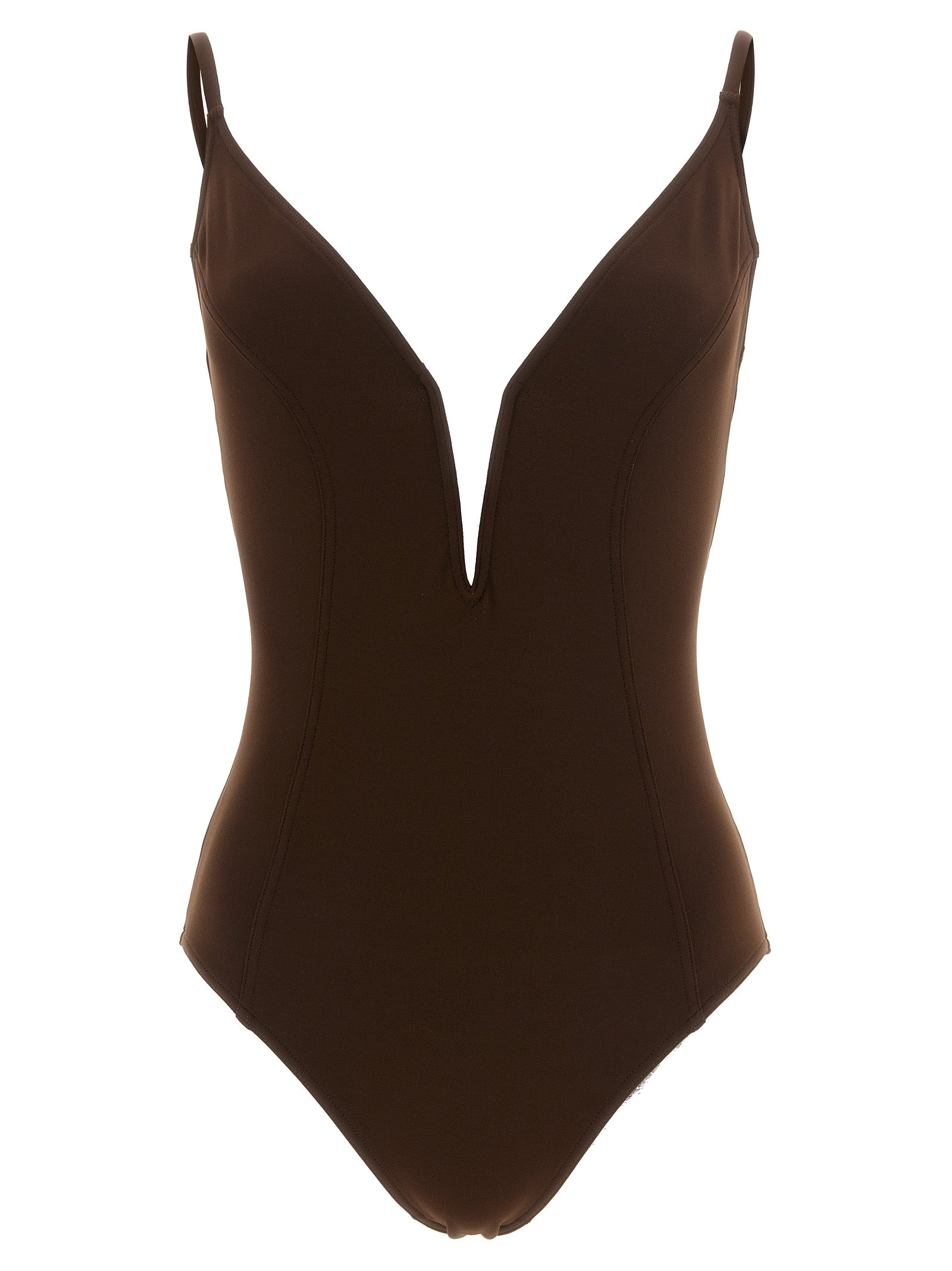Eres Brown Polyamide One-Piece Swimsuit