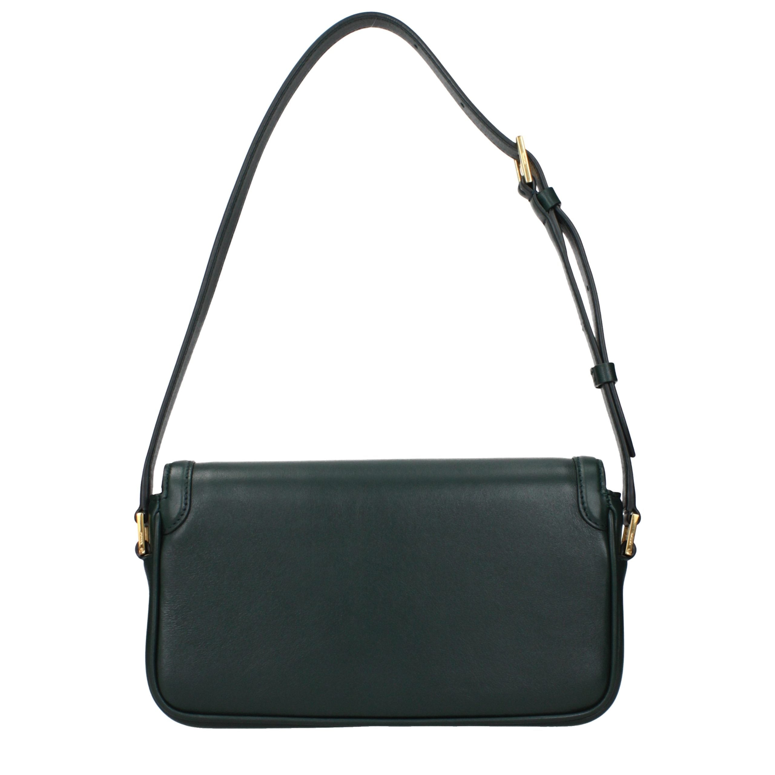 Tom Ford Green Leather Shoulder Bag