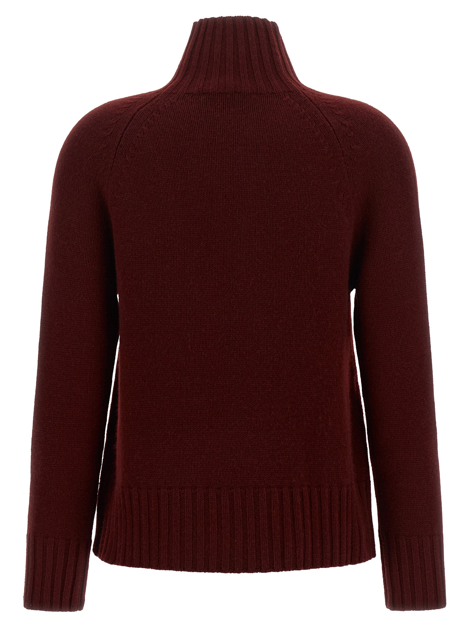 'S Max Mara Bordeaux Wool Cardigan