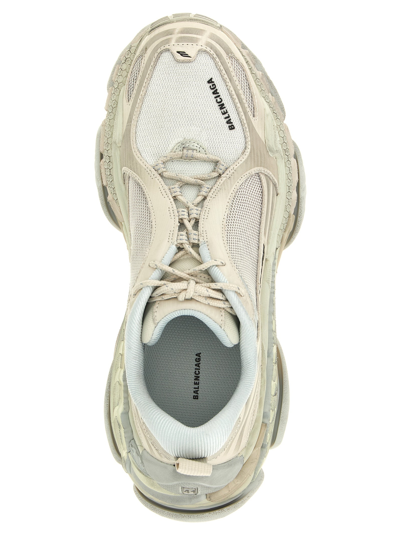 Balenciaga White Polyethylene Athletic Sneakers