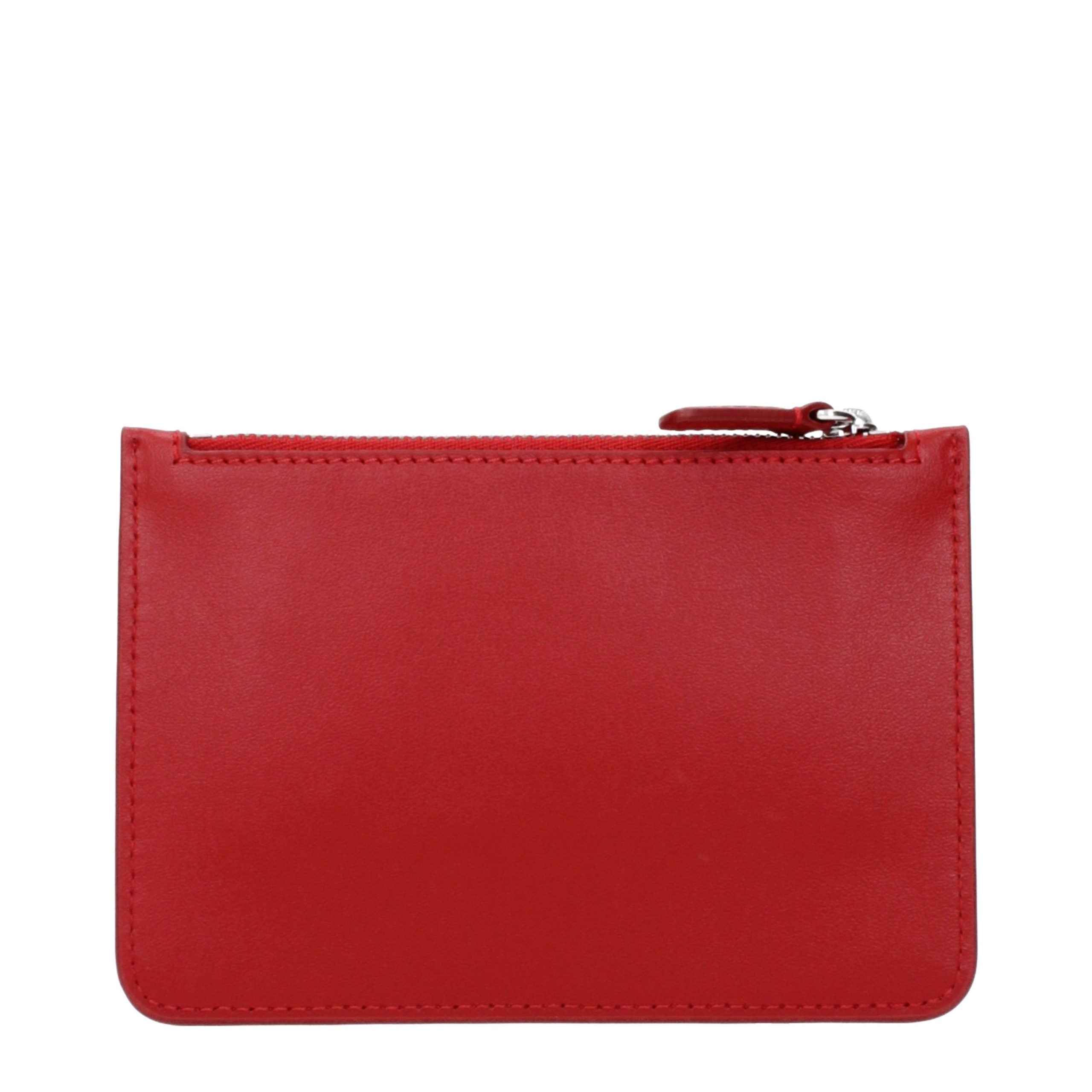 Courrèges Red Leather Wallet