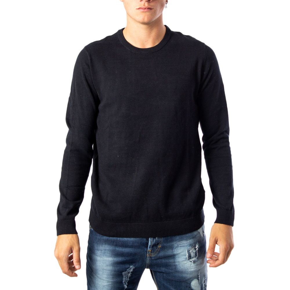 Jack Jones Black Cotton Sweatshirt
