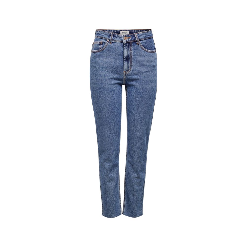 Only Blue Cotton Mom Jeans