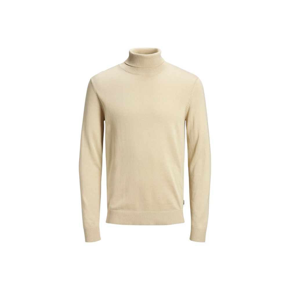 Jack Jones Beige Cotton Turtleneck