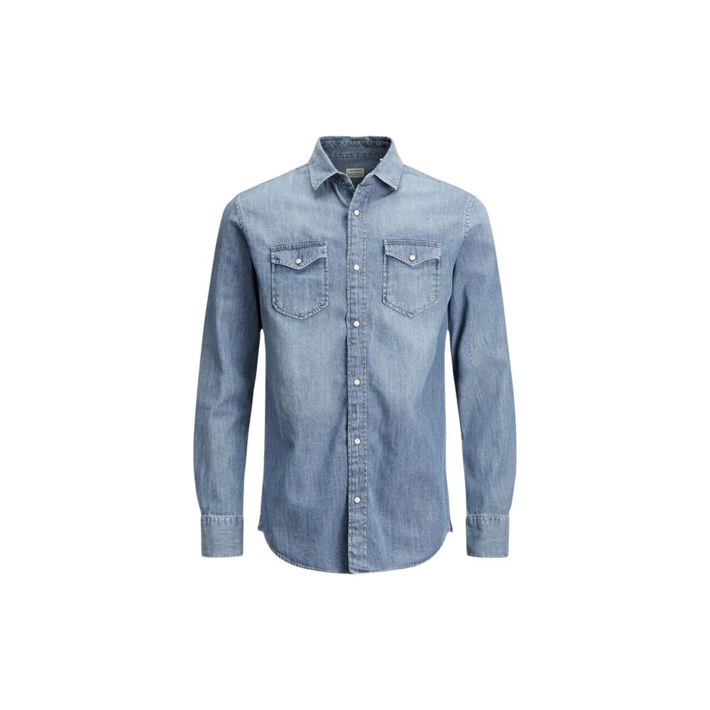Jack Jones Blue Denim Shirt