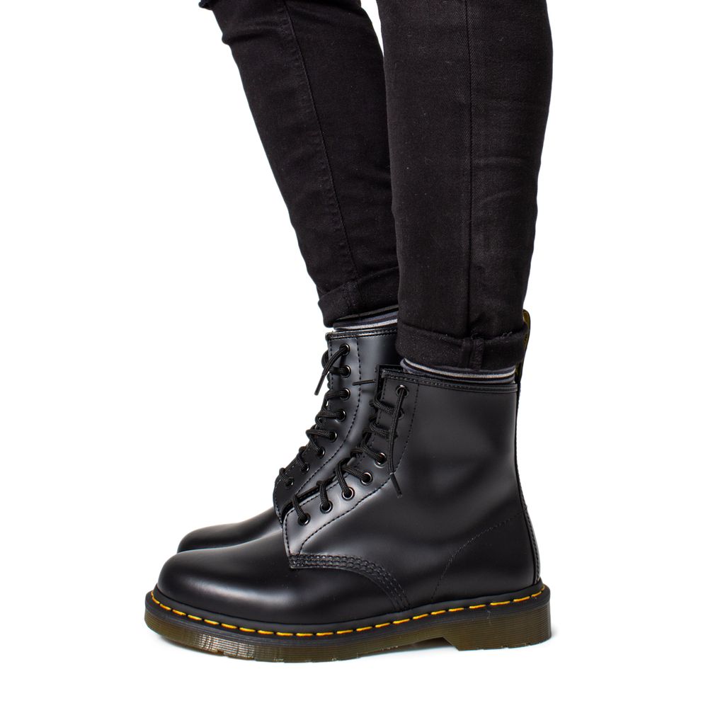 Dr. Martens Black Leather Athletic Sneakers