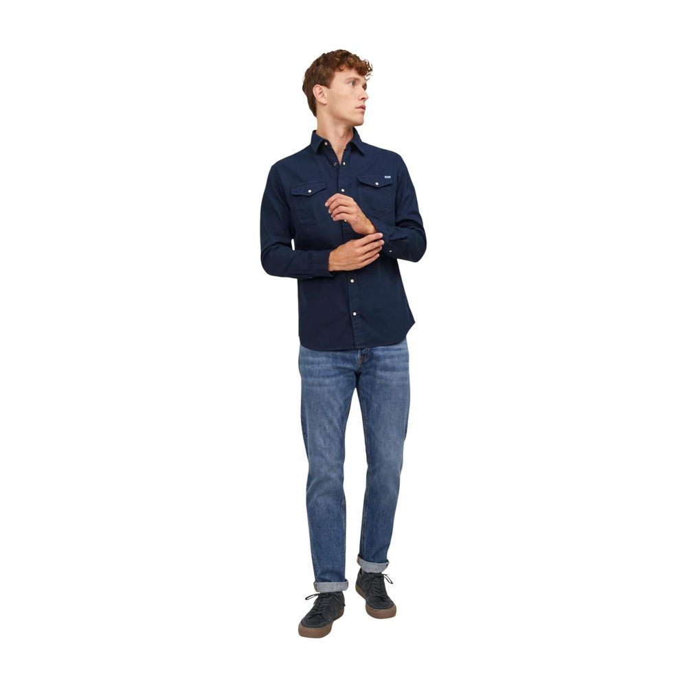 Jack Jones Blue Denim Shirt