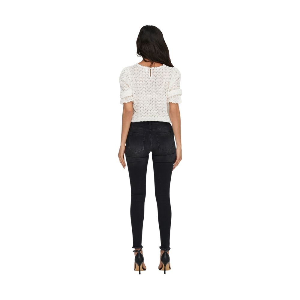 Only Black Cotton Skinny Jeans