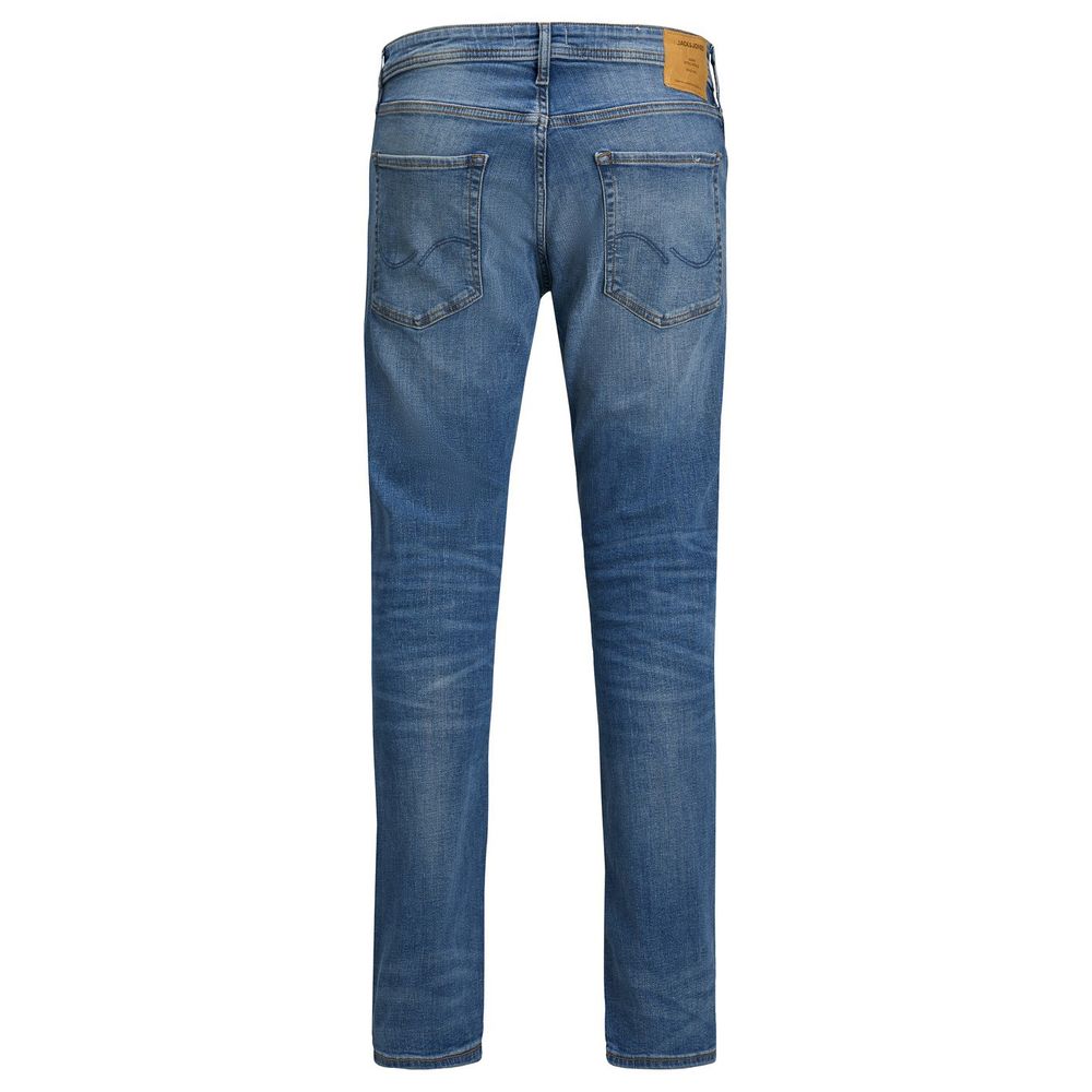 Jack Jones Blue Cotton Skinny Jeans