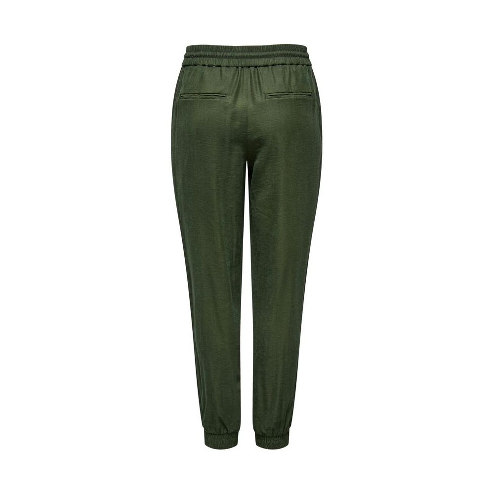 Only Green Viscose Casual Pants