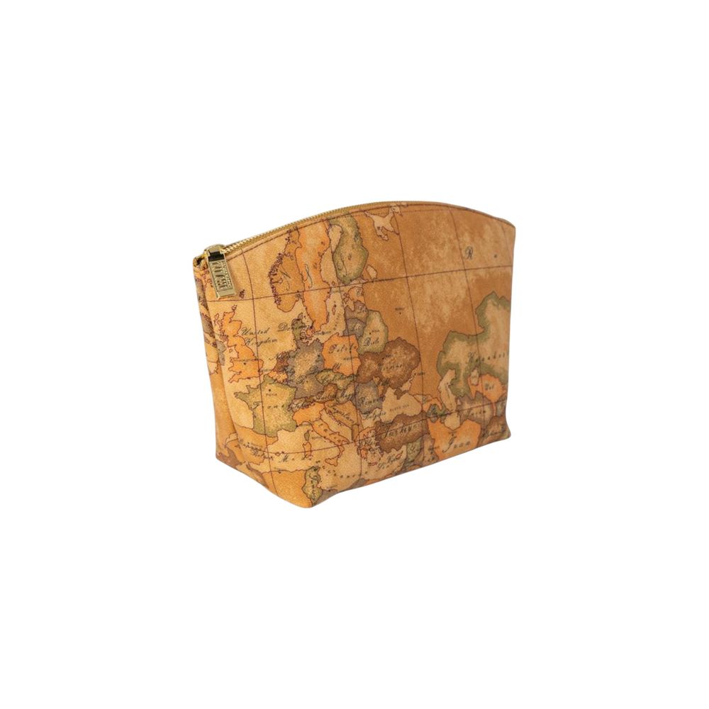 Alviero Martini Prima Classe Beige Cotton Clutch Bag