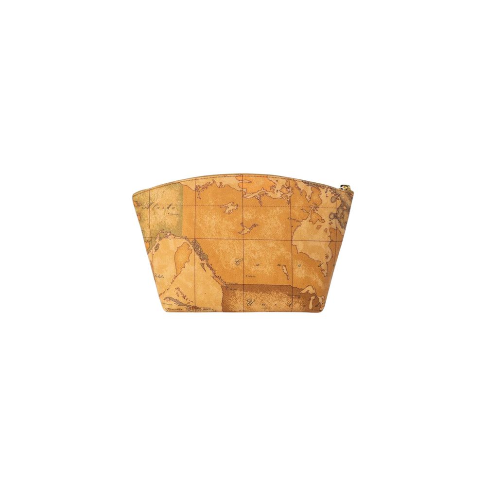 Alviero Martini Prima Classe Beige Cotton Clutch Bag