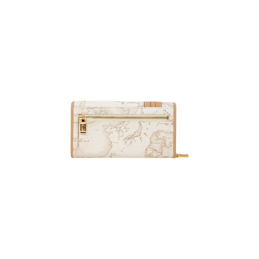 Alviero Martini Prima Classe White Cotton Wallet