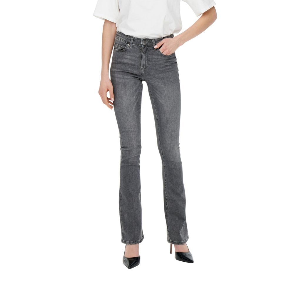 Only Gray Cotton Skinny Jeans