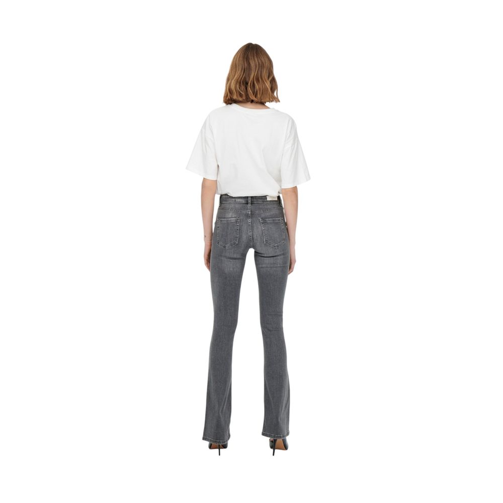 Only Gray Cotton Skinny Jeans