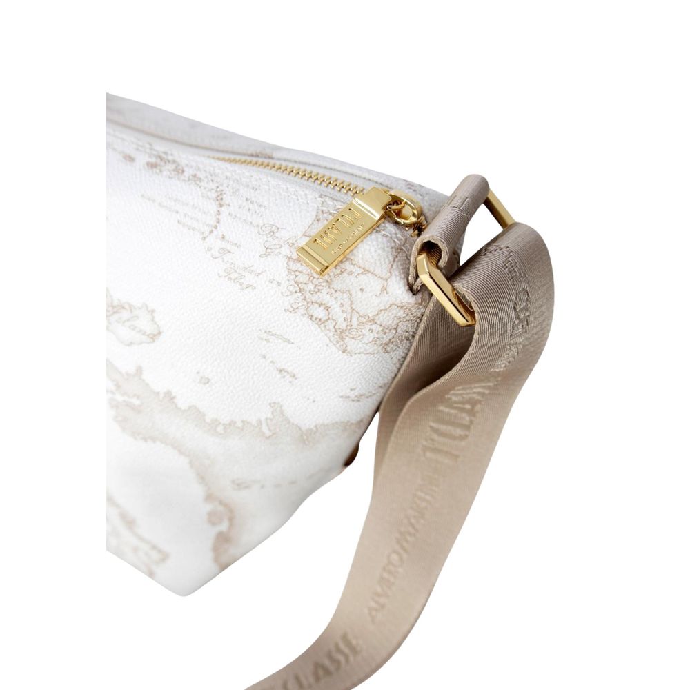 Alviero Martini Prima Classe White Cotton Handbag