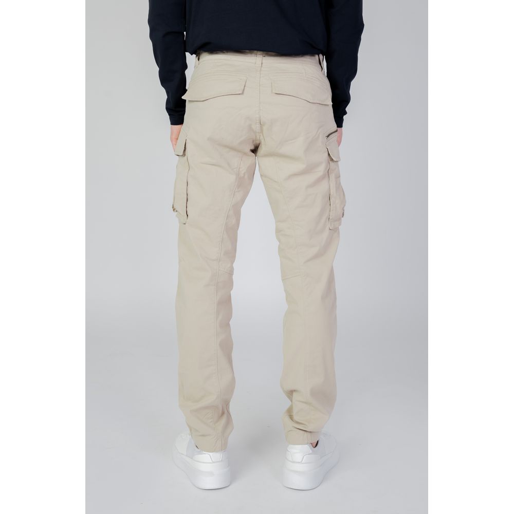 Replay Beige Cotton Cargo Pants