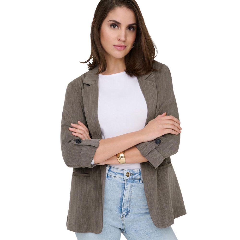 Only Beige Viscose Blazer