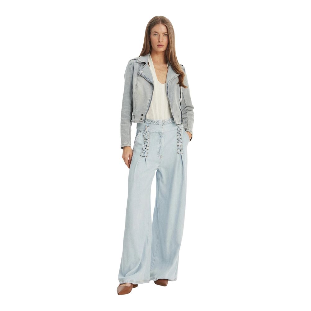 Morgan De Toi Light Blue Cotton Denim Jacket