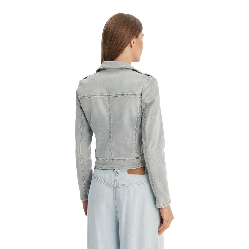 Morgan De Toi Light Blue Cotton Denim Jacket