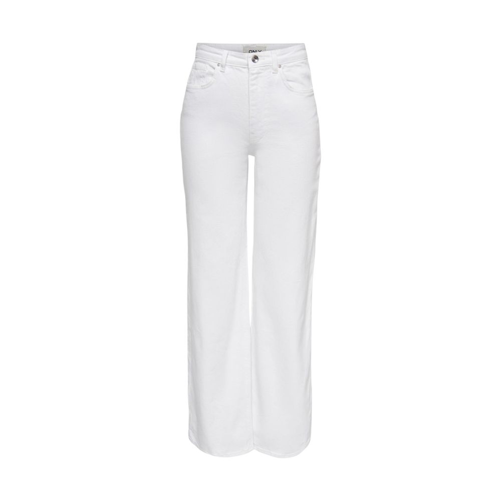 Only White Cotton Relaxed Fit Jeans