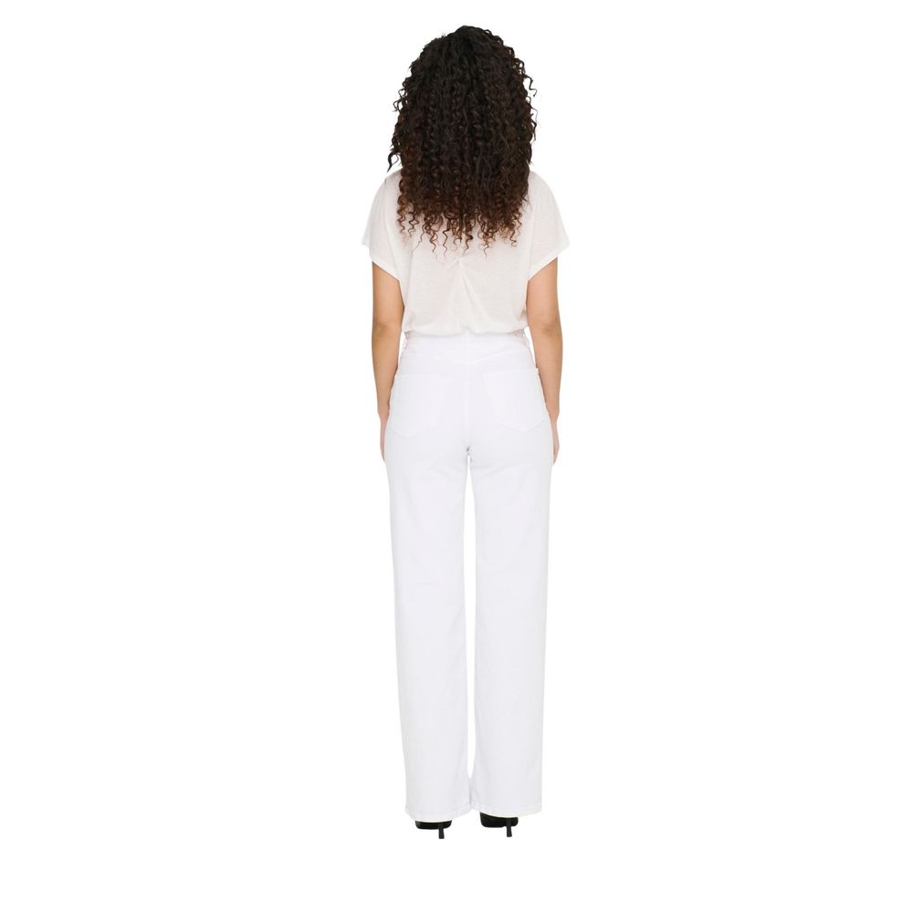 Only White Cotton Relaxed Fit Jeans