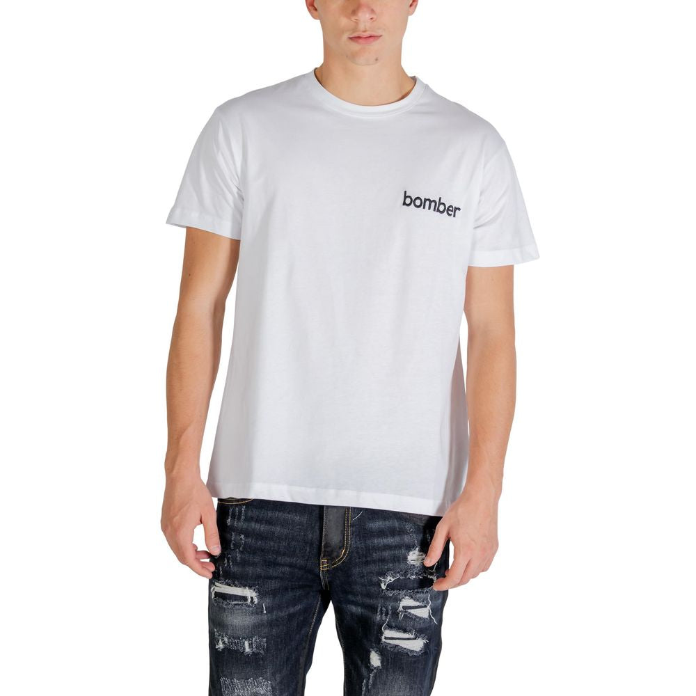 The Bomber White Cotton Sportswear
