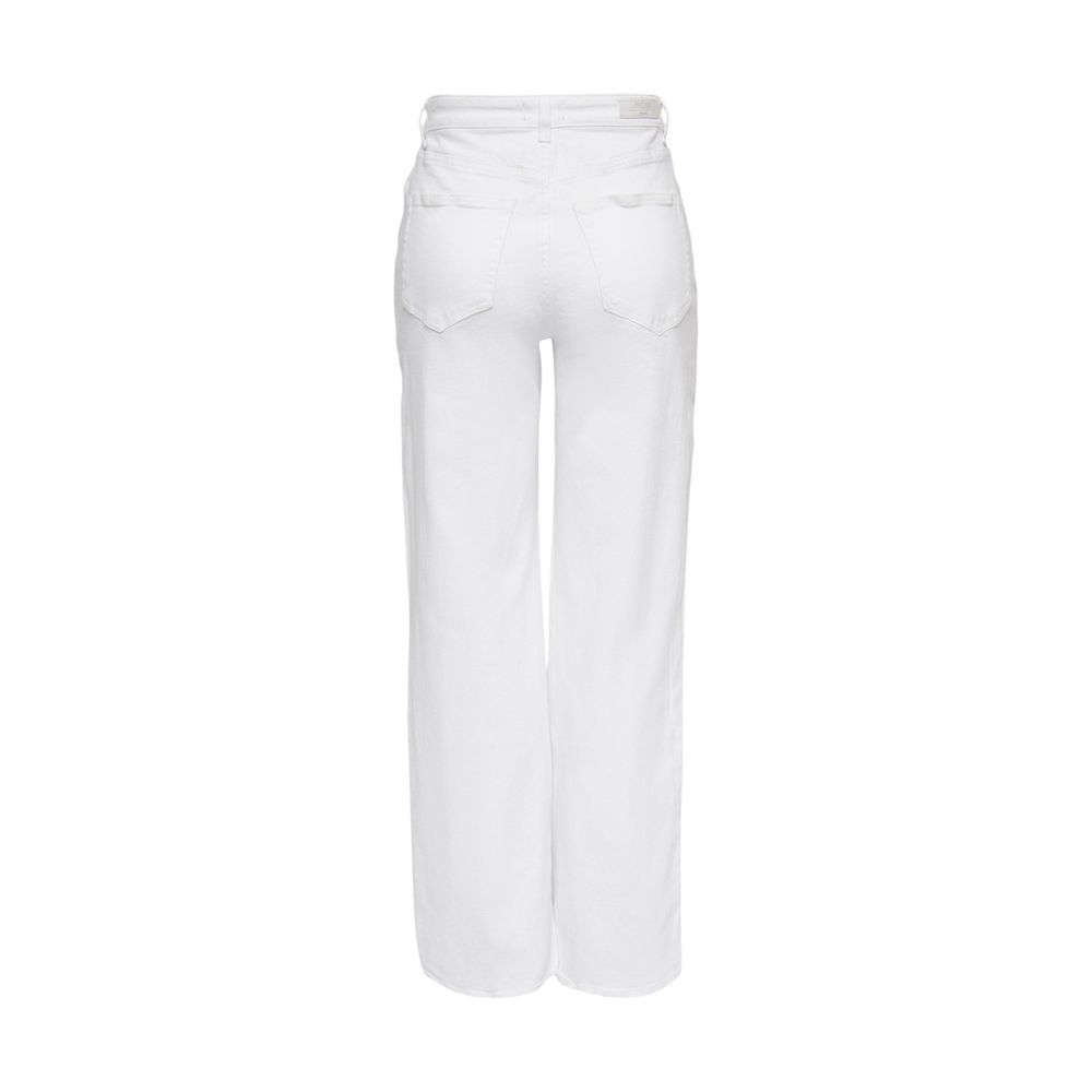 Only White Cotton Relaxed Fit Jeans