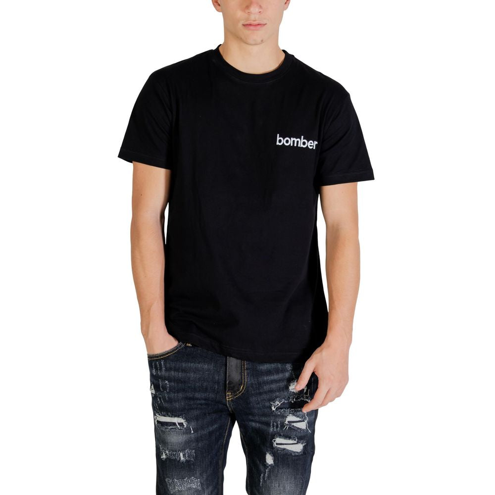 The Bomber Black Cotton Sportswear