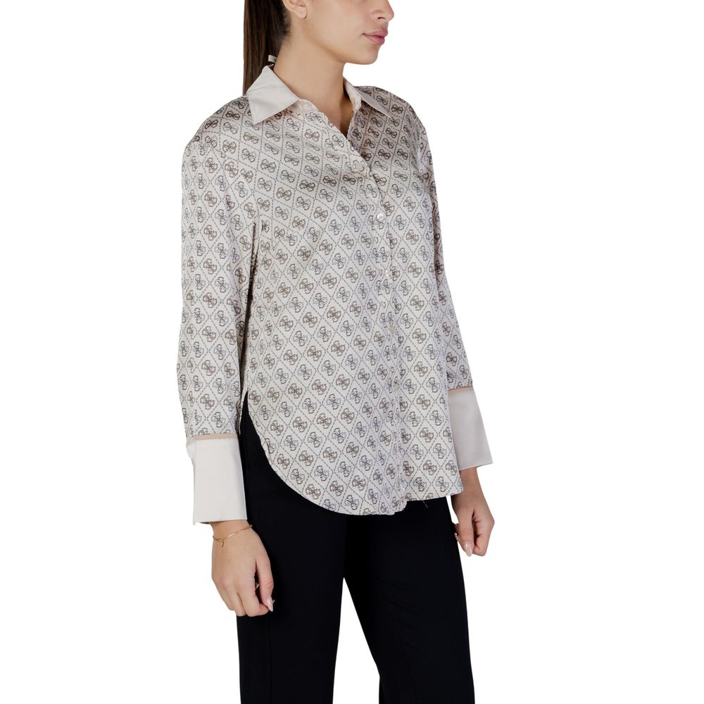 Guess Beige Polyester Blouse