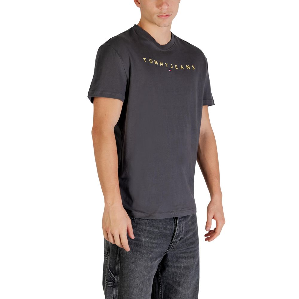 Tommy Hilfiger Jeans Gray Recycled Cotton T-Shirt