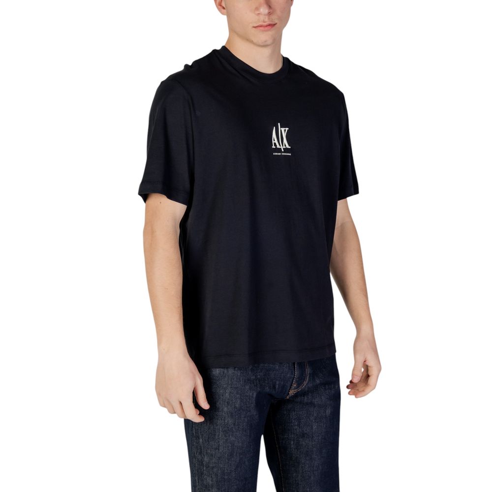 Armani Exchange Blue Cotton T-Shirt
