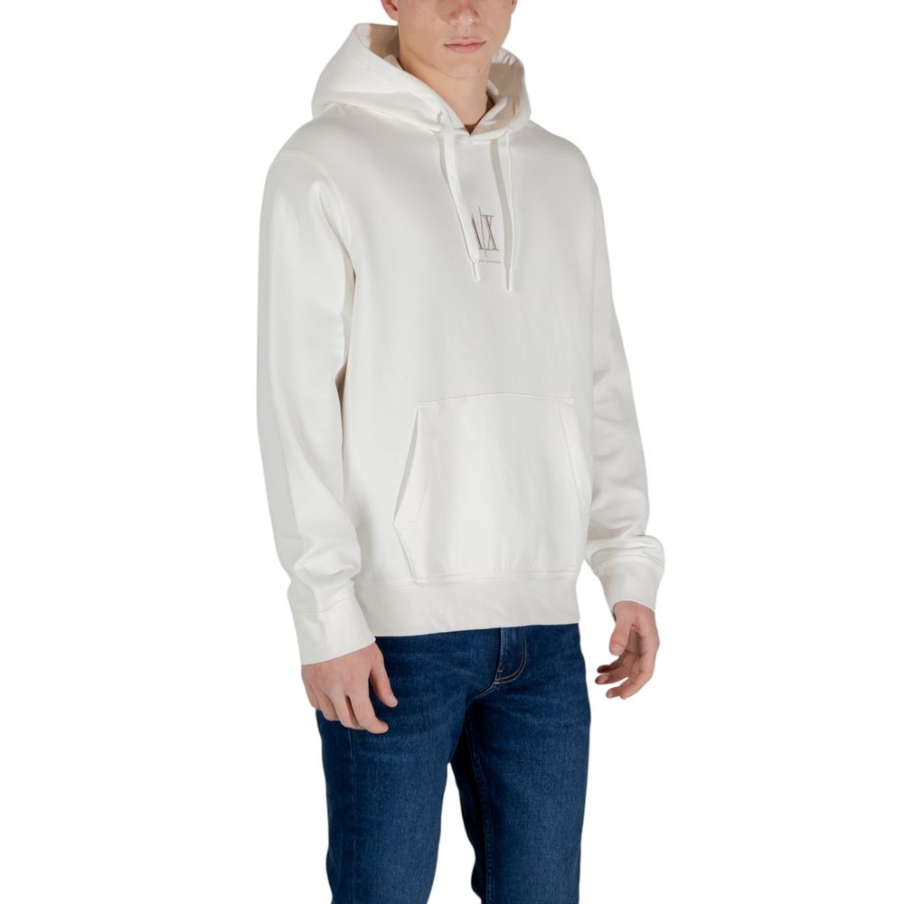Armani Exchange Cream Cotton Hoodie