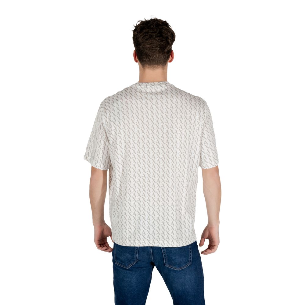 Armani Exchange Cream Cotton T-Shirt
