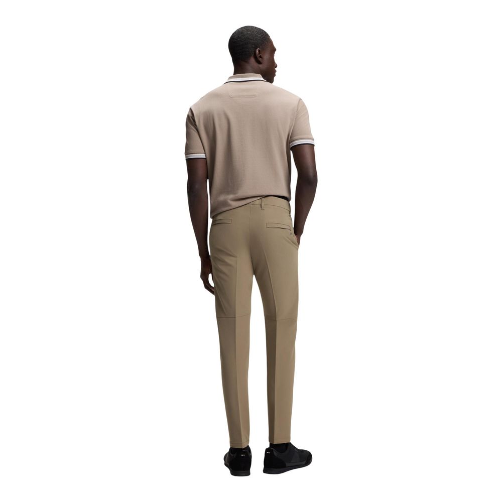 Hugo Boss Beige Polyester Skinny Pants