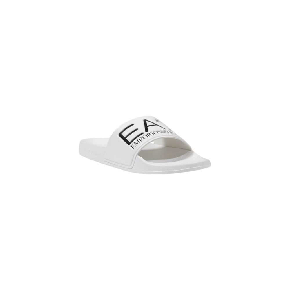 EA7 Emporio Armani White Pvc Slippers