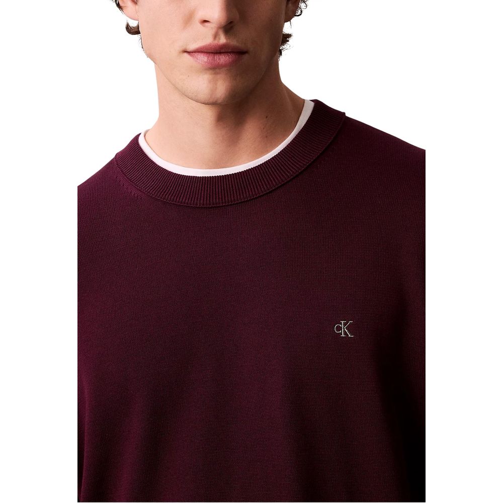 Calvin Klein Jeans Purple Cotton Sweatshirt