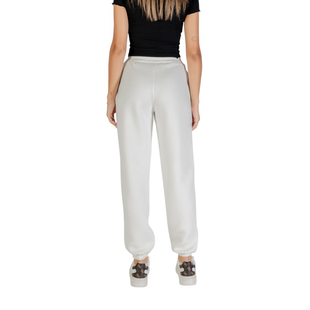 Guess Active White Viscose Joggers (Workout Pants)