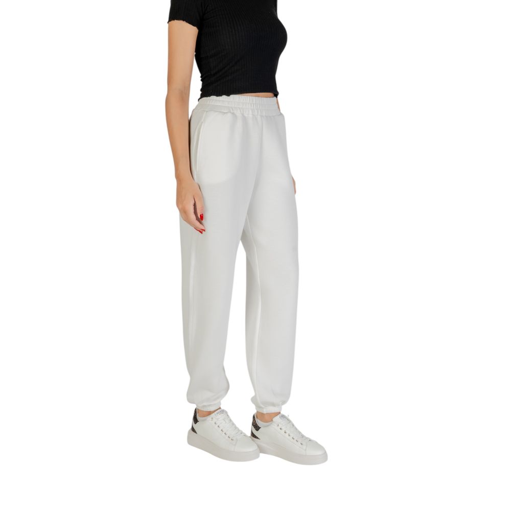 Guess Active White Viscose Joggers (Workout Pants)