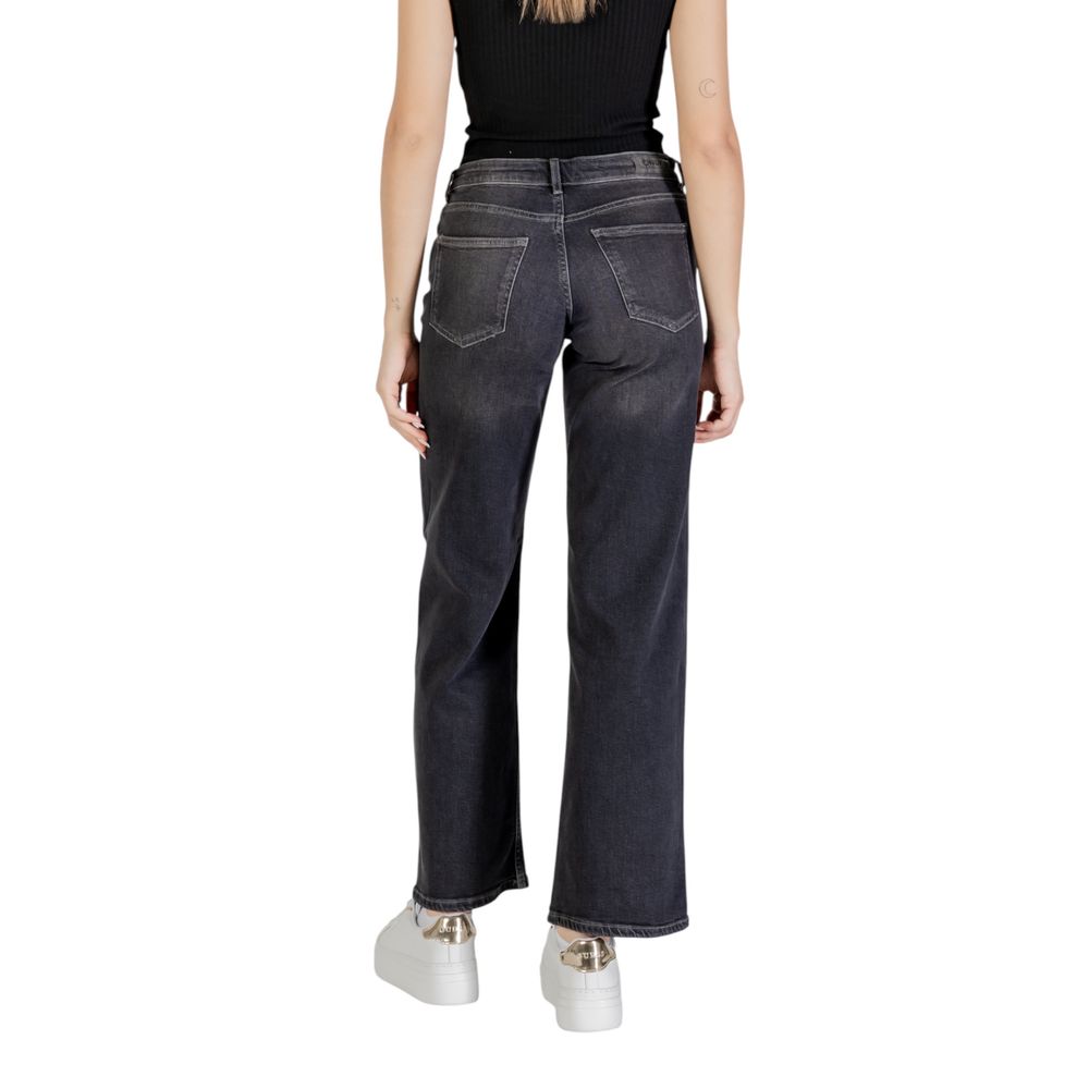 Only Black Cotton Bootcut Jeans