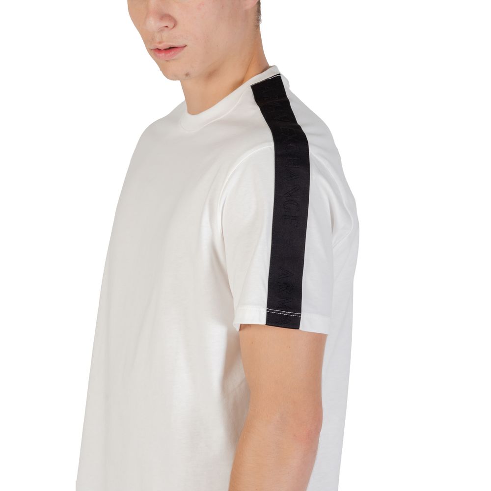 Armani Exchange Cream Cotton T-Shirt