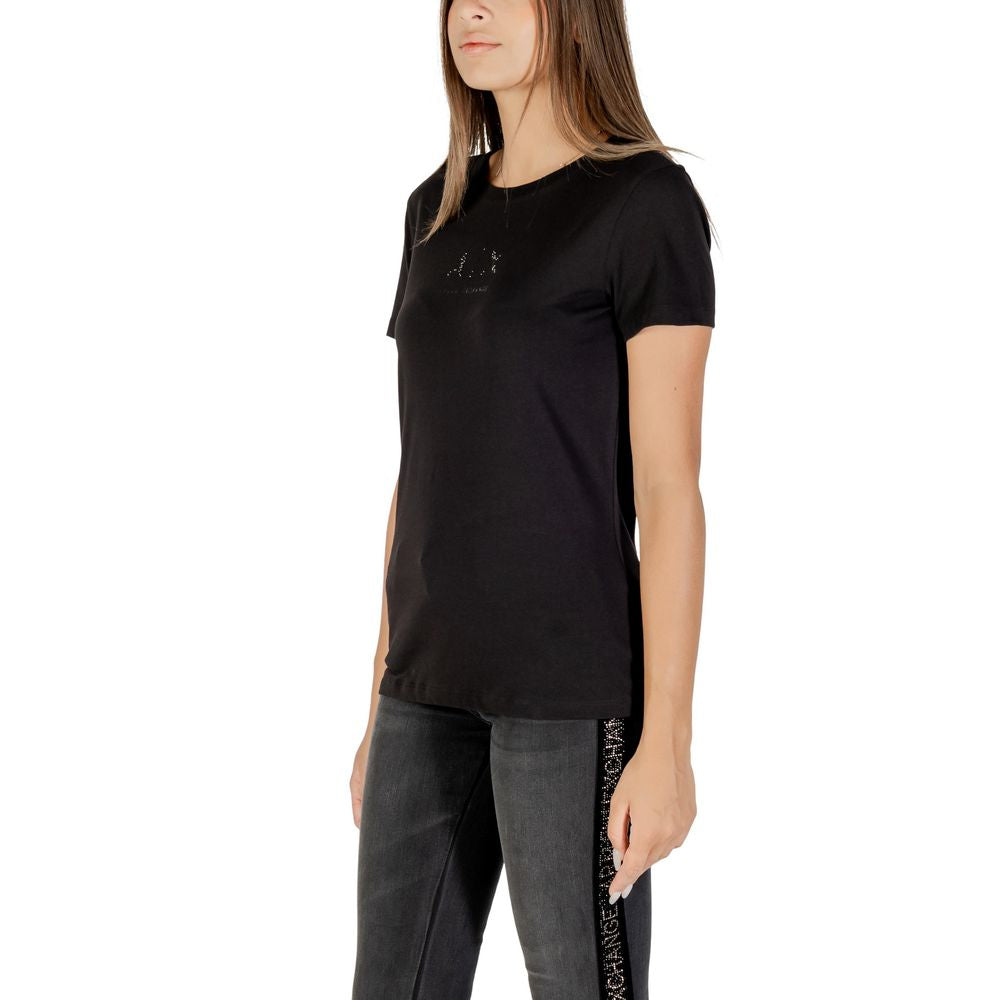 Armani Exchange Black Cotton T-Shirt