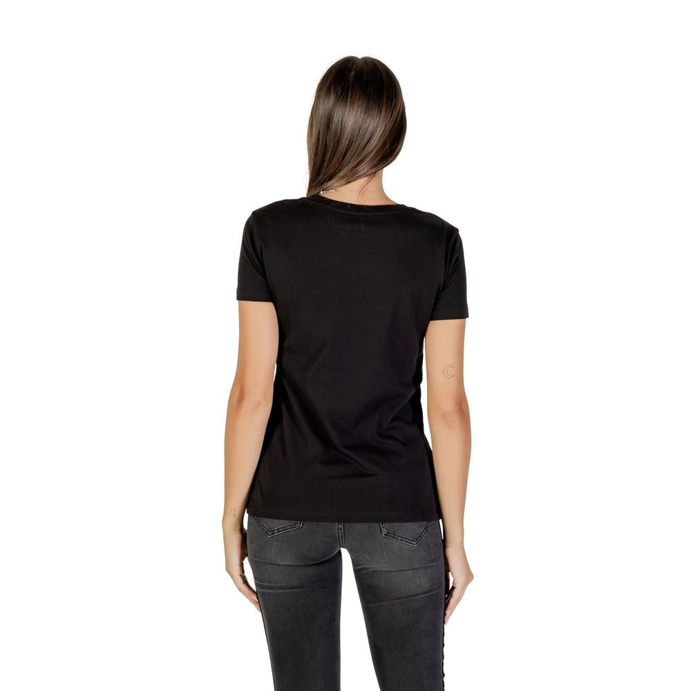 Armani Exchange Black Cotton T-Shirt