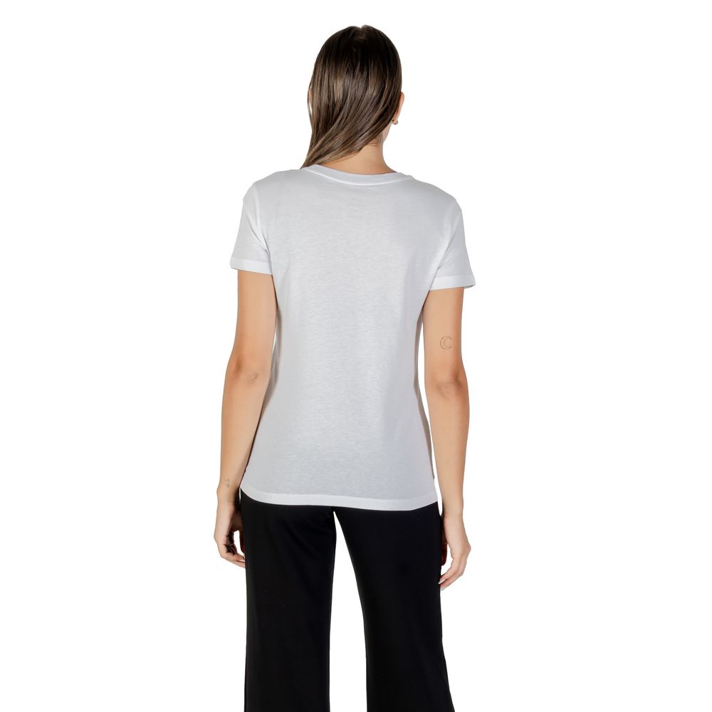 Armani Exchange White Cotton T-Shirt