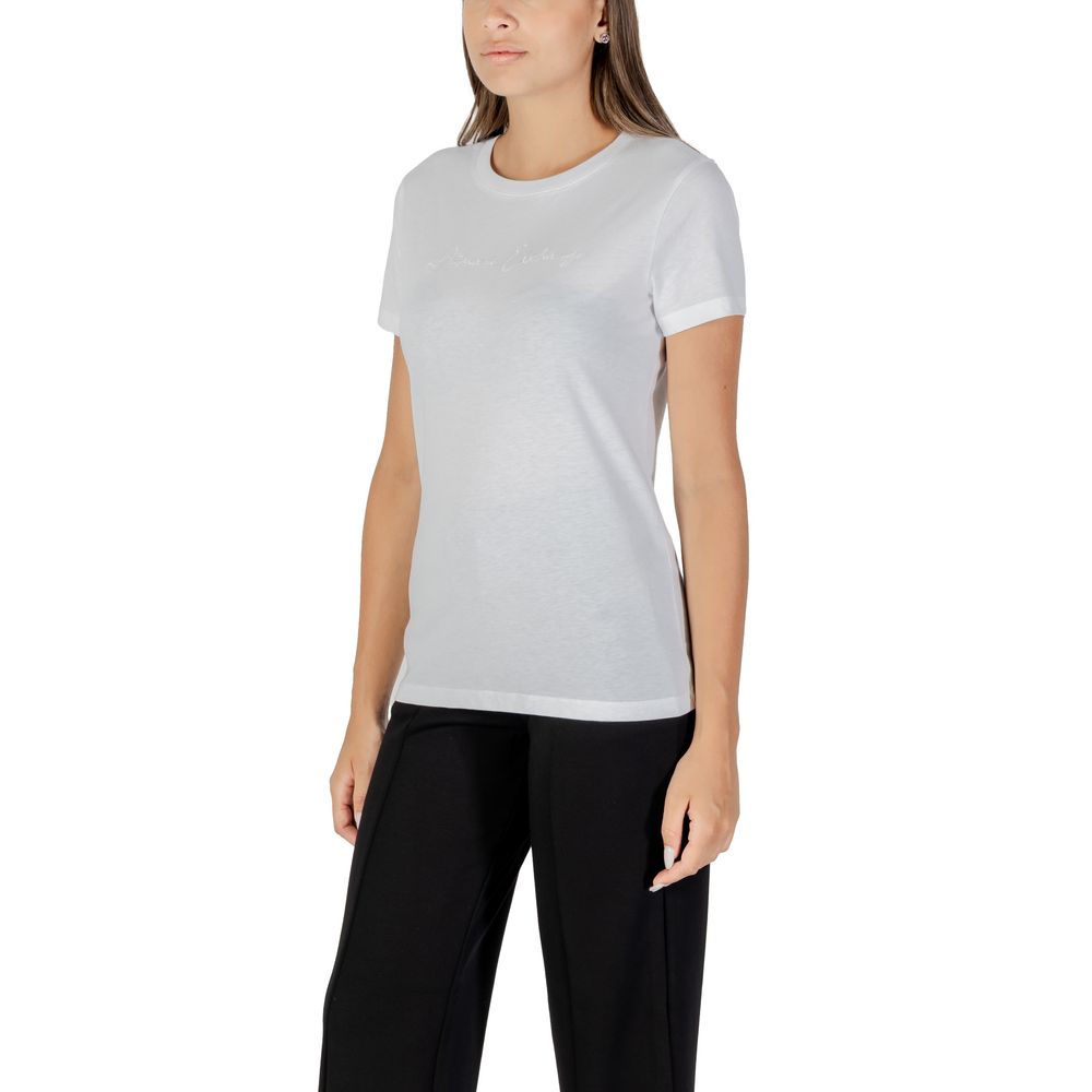 Armani Exchange White Cotton T-Shirt