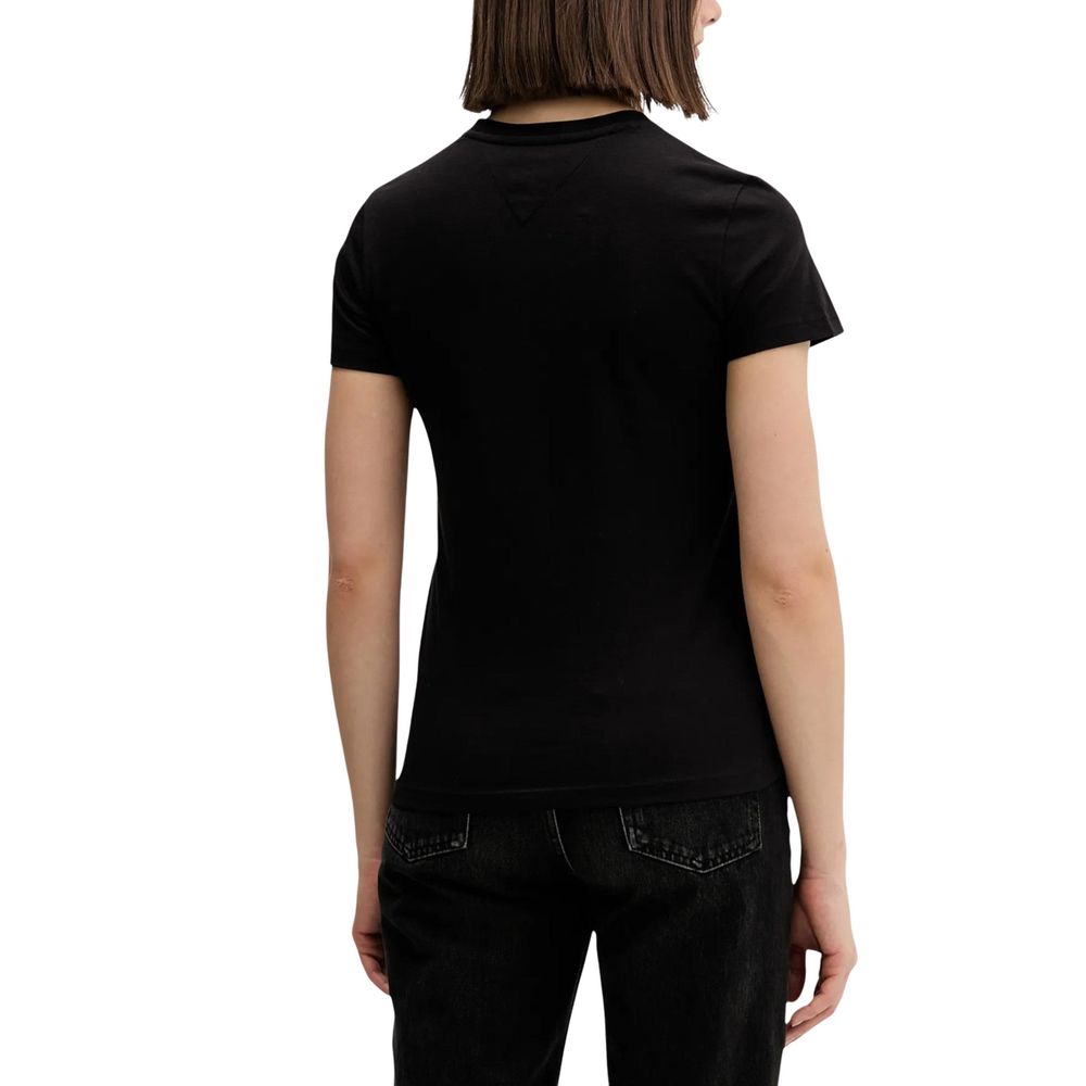 Tommy Hilfiger Jeans Black Recycled Cotton T-Shirt