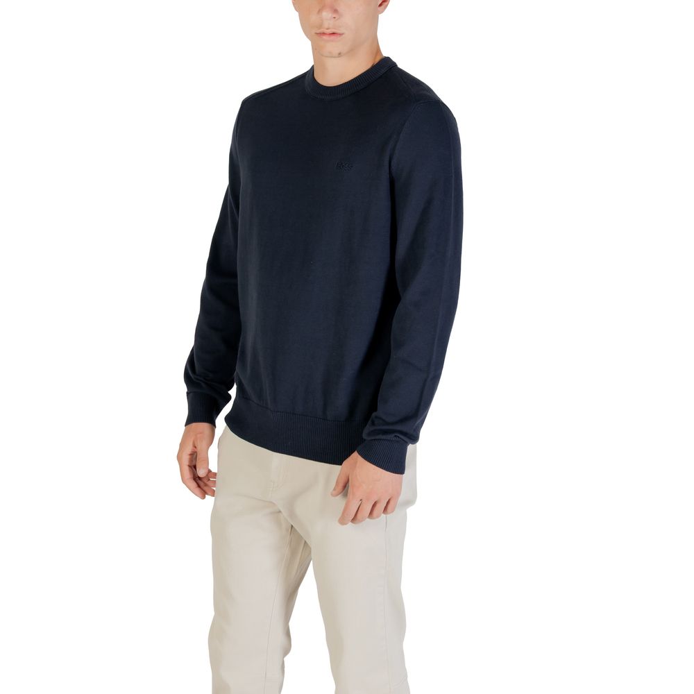 Hugo Boss Blue Cotton Sweatshirt